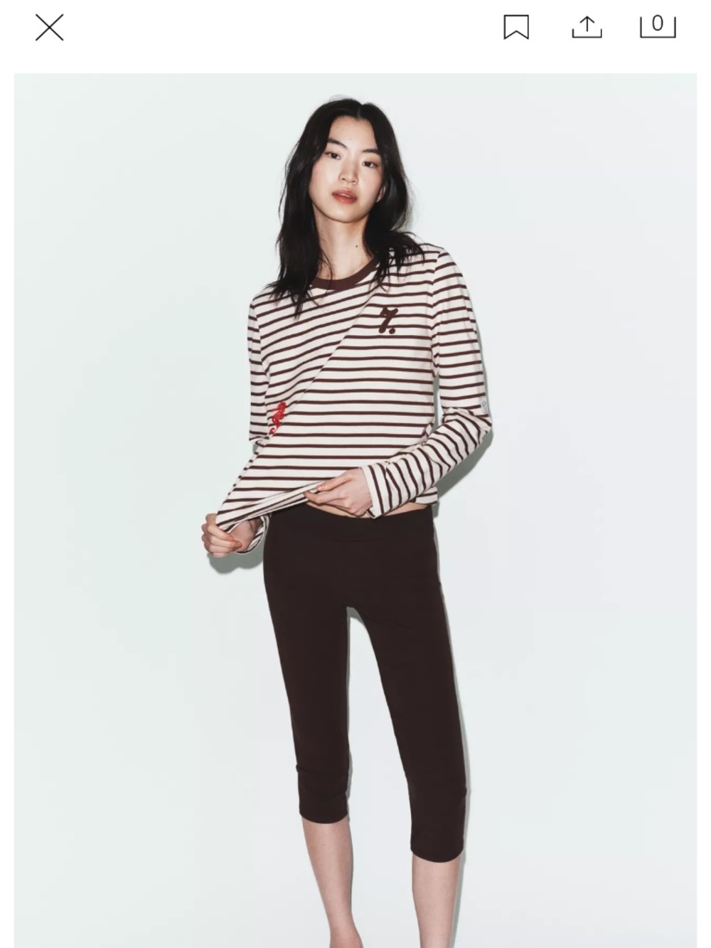 NWT zara patch stripe t shirt